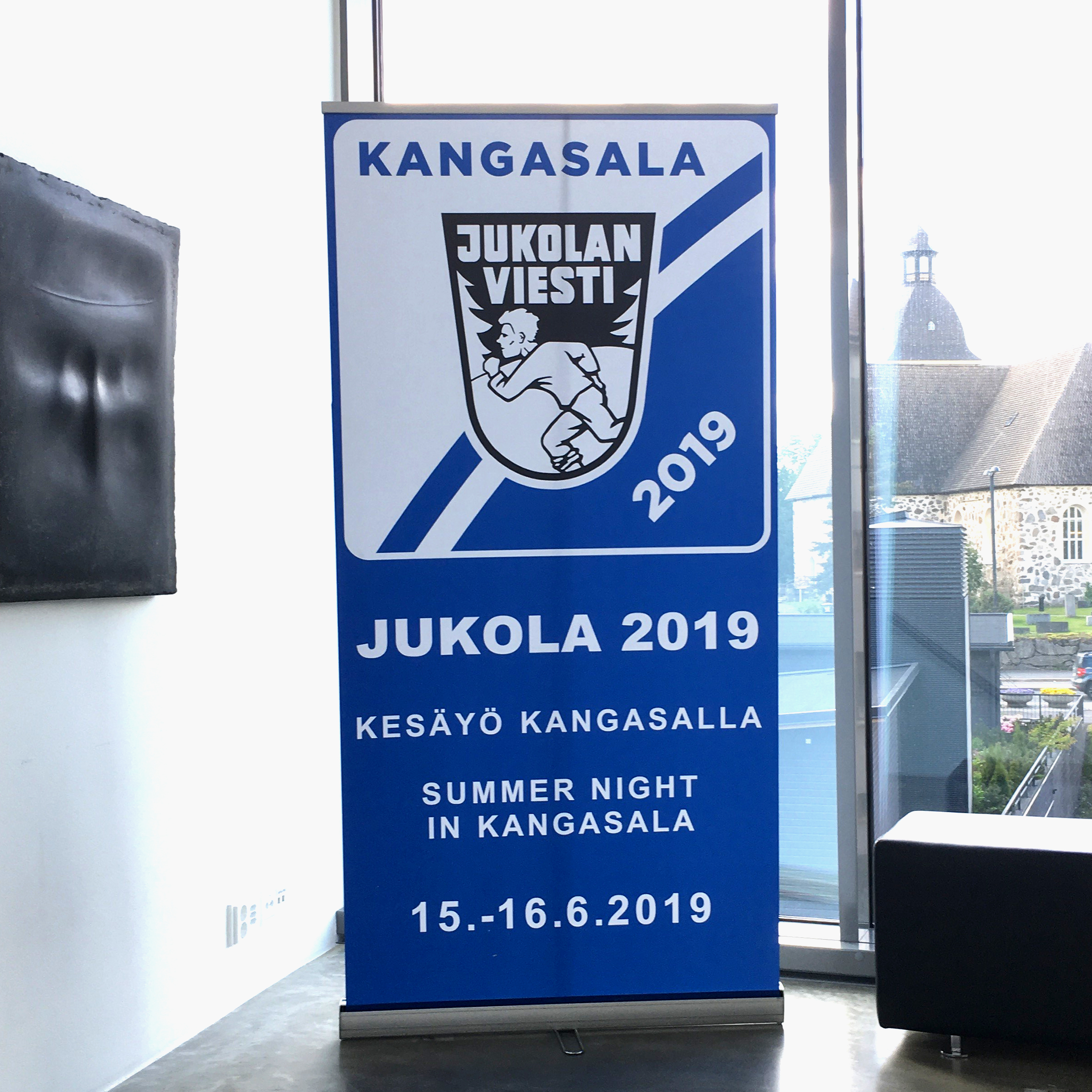 Kangasala Jukola 2019 -näyttely Kangasala-talossa