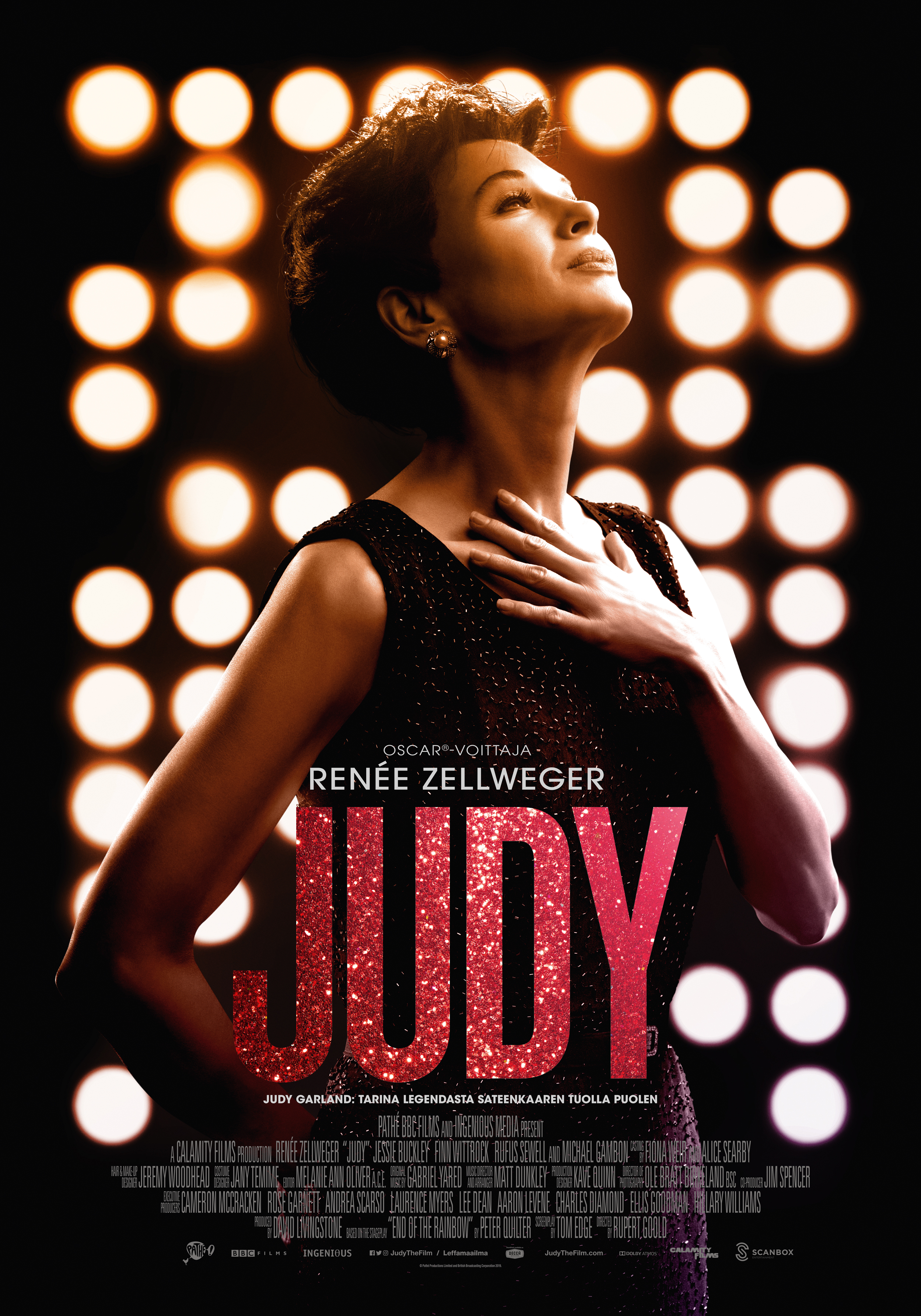 Laulaja ja näyttelijä Judy Garlandista kertova elokuva Judy Kangasala-talon K-Kinossa marraskuussa 2019.