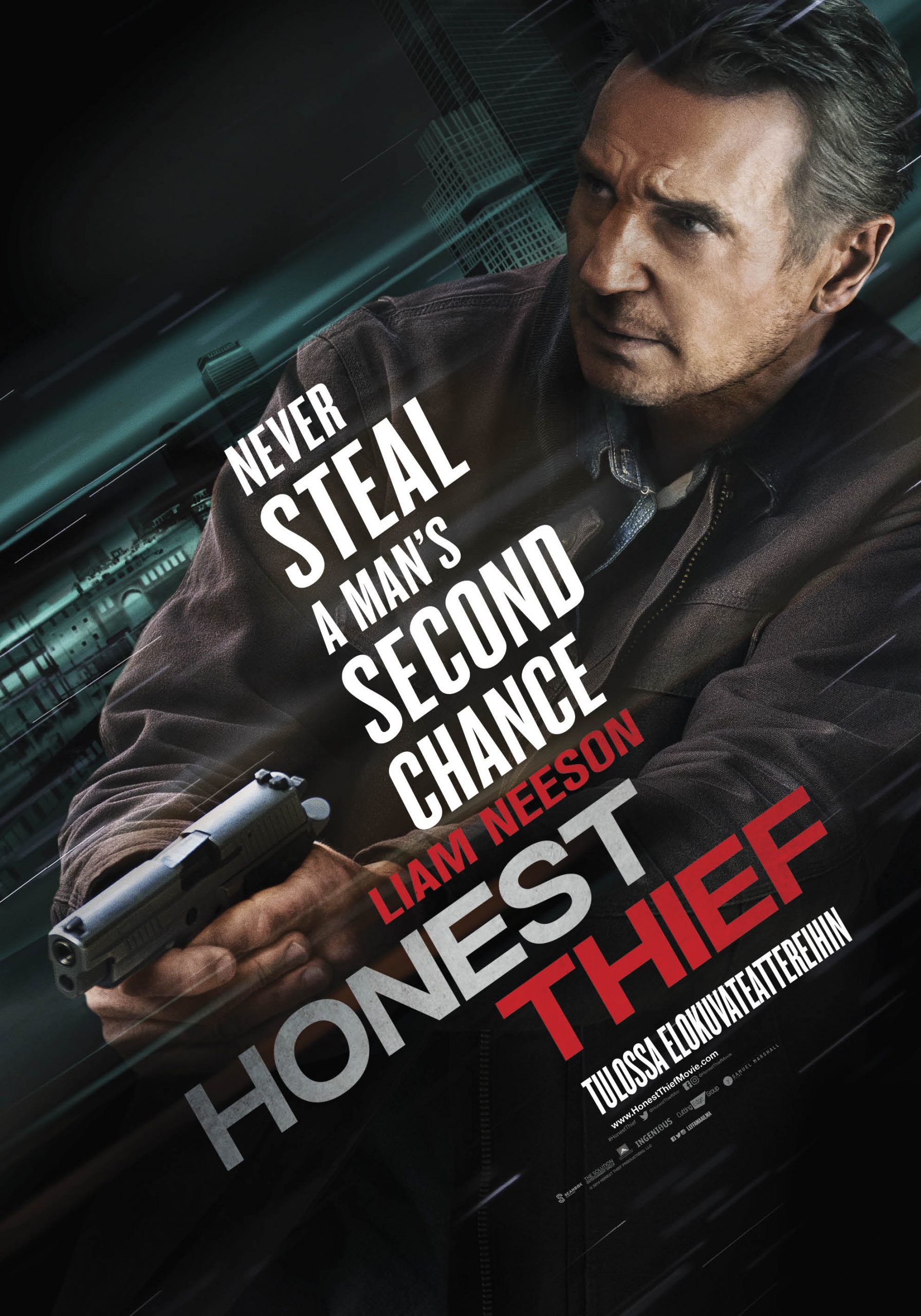 Liam Neesonin tähdittämä toimintajännäri Honest Thief Kangasala-talon K-Kinossa loka-marraskuussa 2020.