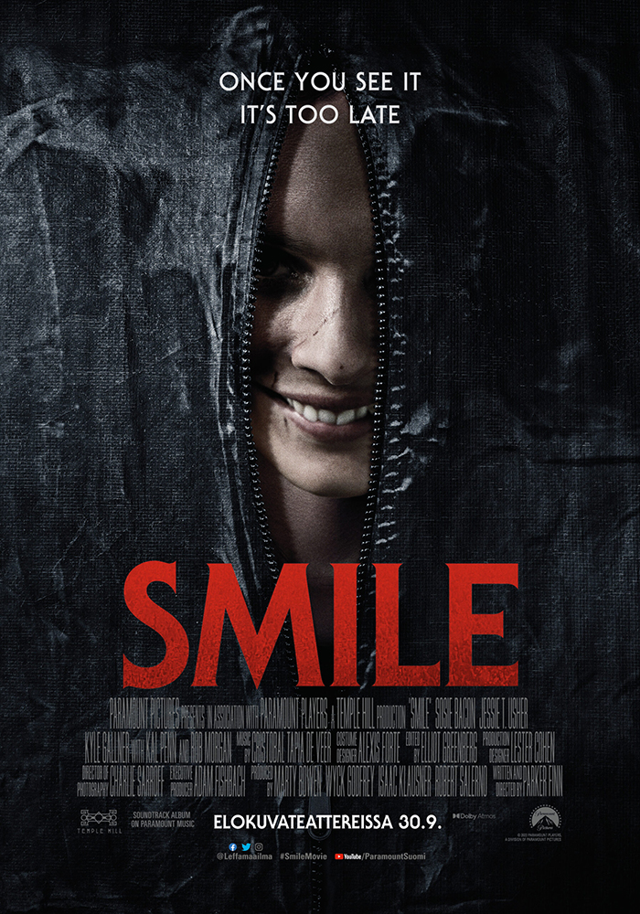 Kauhuelokuva Smile Kangasala-talon K-Kinossa lokakuussa 2022.