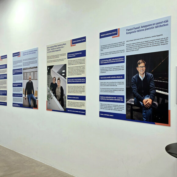 10-vuotiaan Kangasala-talon tarinat koottiin näyttelyksi.