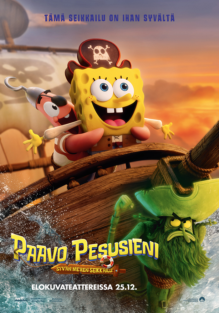 Koko perheen animaatioelokuva Paavo Pesusieni: Syvän meren seikkailu Kangasala-talon K-Kinossa joulun välipäivinä ja tammikuussa 2026.