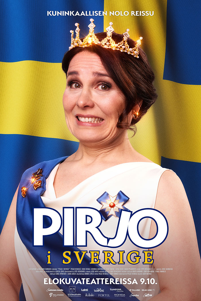 Pirjo Heikkilän tähdittämä kotimainen komediaelokuva Pirjo i Sverige Kangasala-talon K-Kinossa lokakuussa 2026.