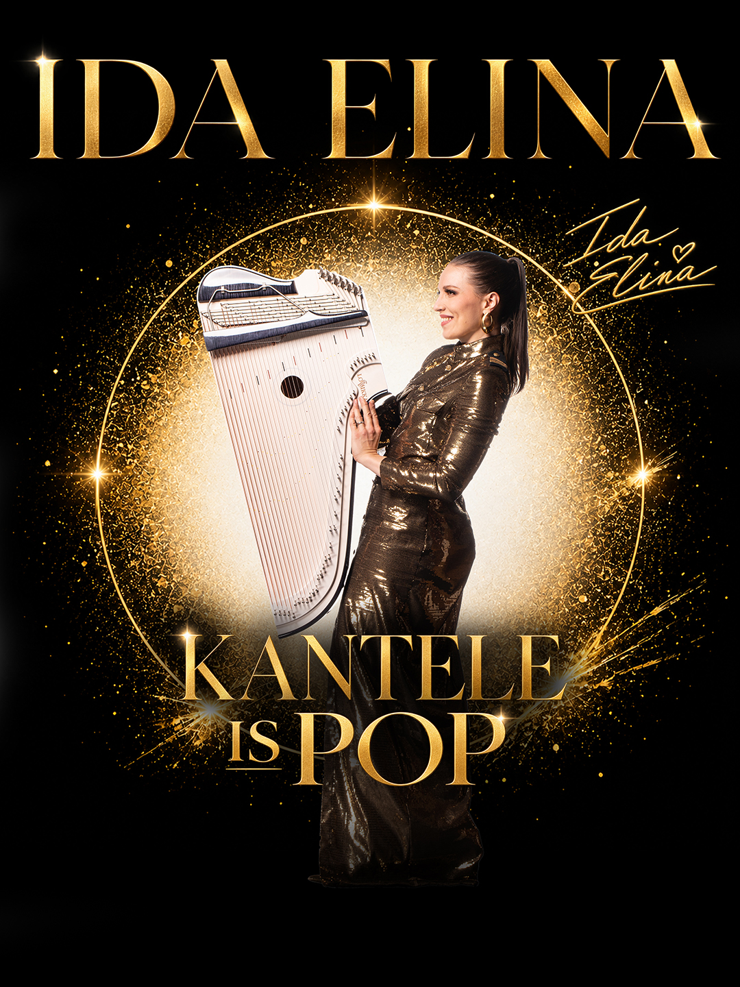 Ida Elina tuo Kantele is Pop -konsertin Kangasala-taloon 19.2.2027. Popmusiikkia, live-loopingia ja kanteleen uusia mahdollisuuksia livenä.