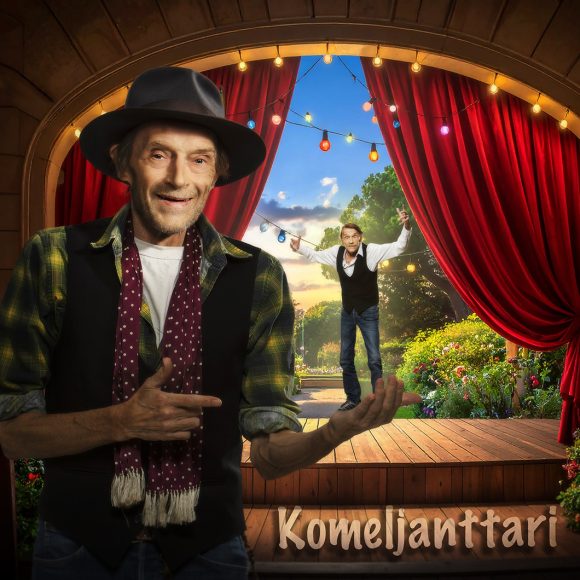 Ilkka Heiskasen Komeljanttari-monologi Kangasala-talossa 13.4. ja 14.4.2027. Humoristinen esitys kokoaa yhteen 46 vuoden kokemuksen näyttelijäntyöstä.