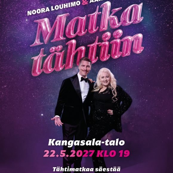 Noora Louhimo ja Aarne Pelkonen yhdistävät äänensä Matka tähtiin -konsertissa Kangasala-talossa 22.5.2027. Luvassa upeita duettoja ja suuria tunteita.